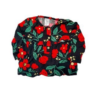 Carter’s Holiday Floral Blouse Top Size 12m